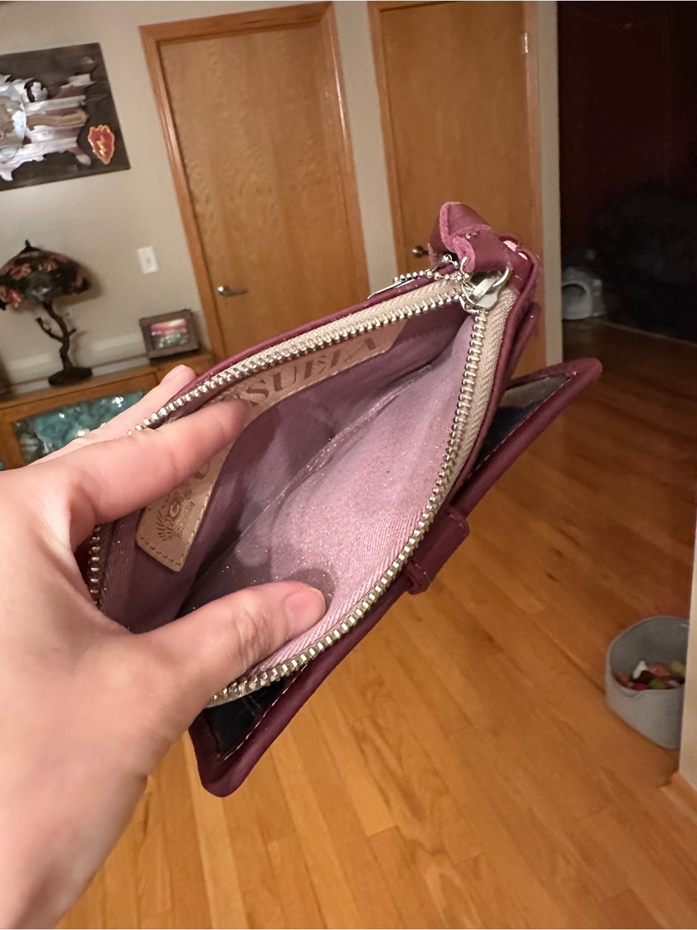 Consuela plum slim wallet - Picture 4 of 7